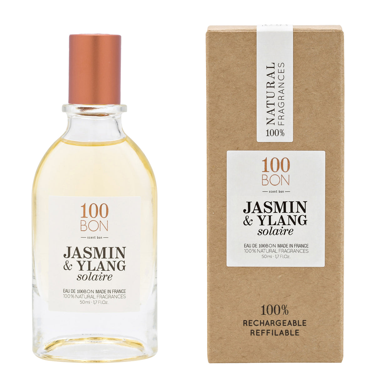 100BON • Eau Fraîche Jasmin & Ylang Solaire • 50ml ôsmosi